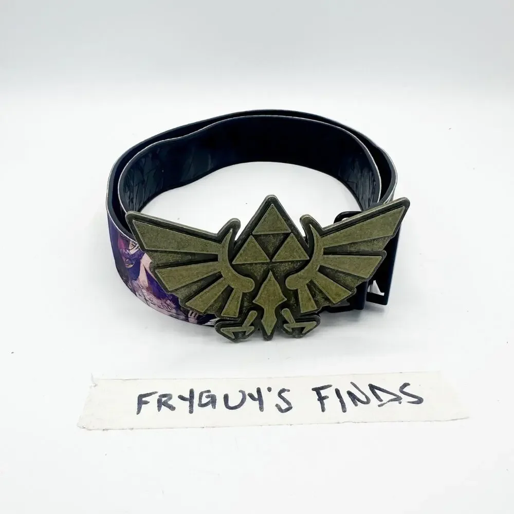 The Legend of Zelda Tri Force Nintendo Gamers Belt And Belt Buckle Size 38